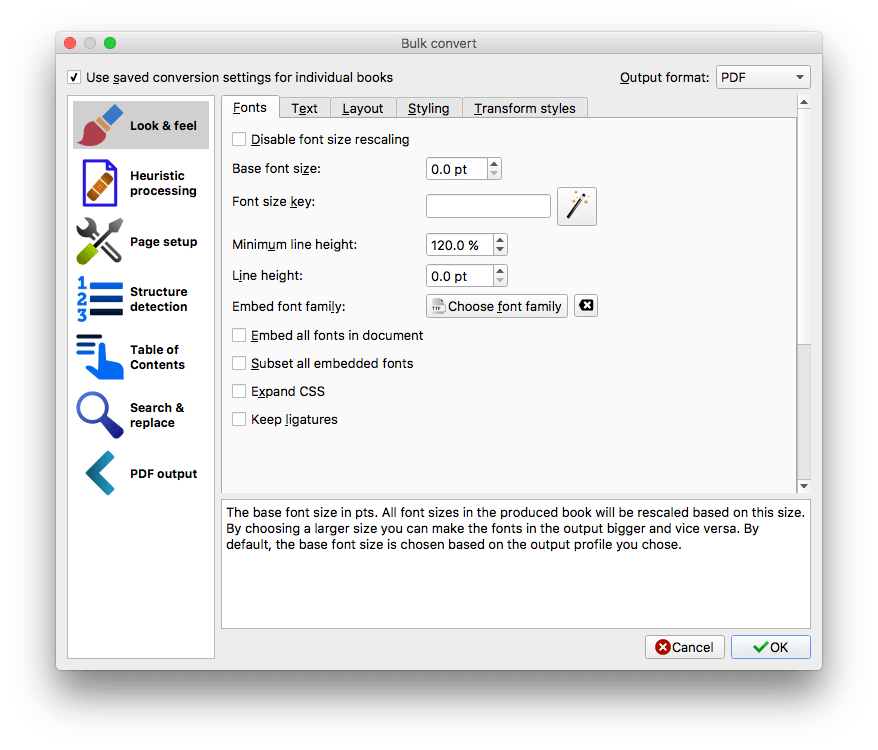 kindle on mac to pdf