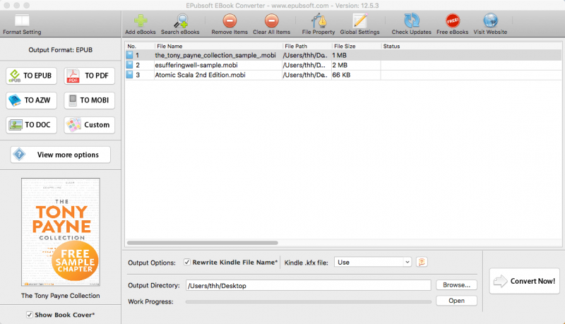 convert epub to mobi kindle previewer