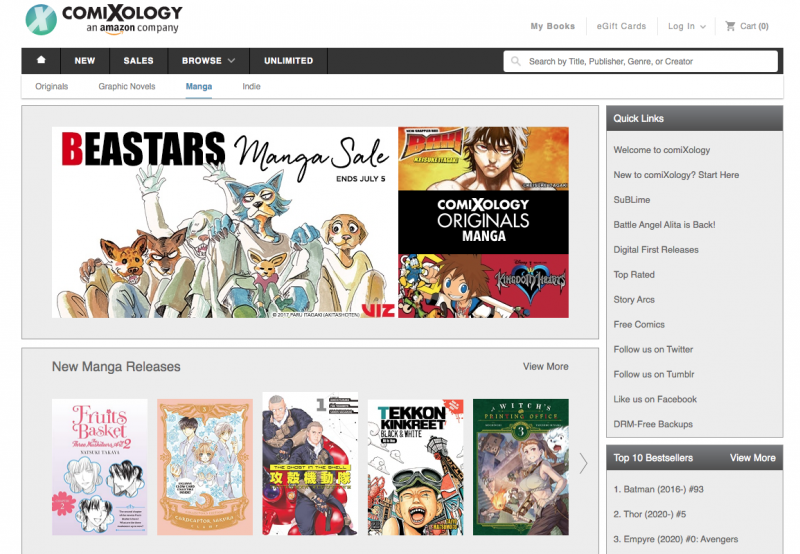 comixology manga